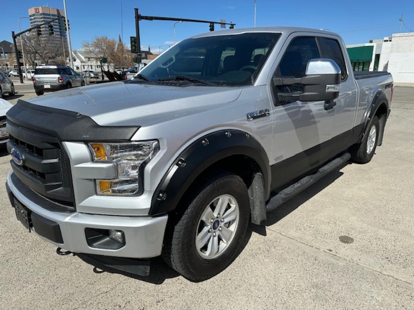 2017 SILVER /Gray Ford F-150 XL Plus (1FTEX1EP7HK) with an 2.7 EcoBoost engine, Automatic transmission, located at 3200 1st Avenue North, Billings, MT, 59101, (406) 245-9055, 45.779270, -108.510742 - Super Sharp and Low Mileage Local Trade-In! Power Windows, Power Door Locks, Tilt Steering, Cruise Control, Sport Exterior Trim Enhancement Package, Wheels, Tow, Tonneau Cover, Automatic Transmission, Air Conditioning, Fold Down Front Seat Center Console, Remote Start and Only 58,800 Miles. CarFax - Photo#0